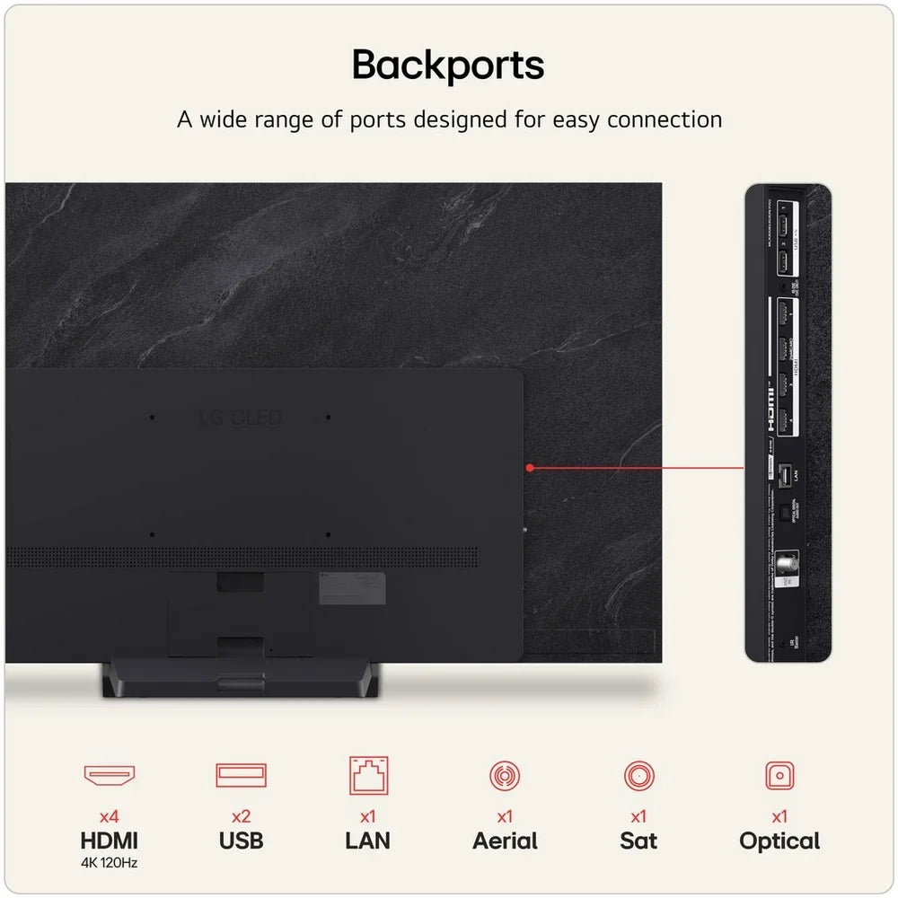 LG OLED65C66LB 65 Inch OLED evo AI C6 4K Ultra HD HDR Smart TV 2026