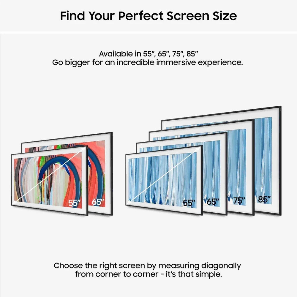 Samsung QE85LS03HWUXXU 85 Inch The Frame Pro LS03HW Neo QLED 4K UHD HDR Vision AI Smart TV with Art Mode & Wall Mount 2026