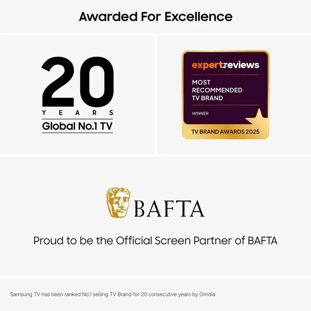 Samsung UE43U8020HKXXU 43 Inch U8020H 4K HD HDR Crystal UHD Smart AI TV 2026