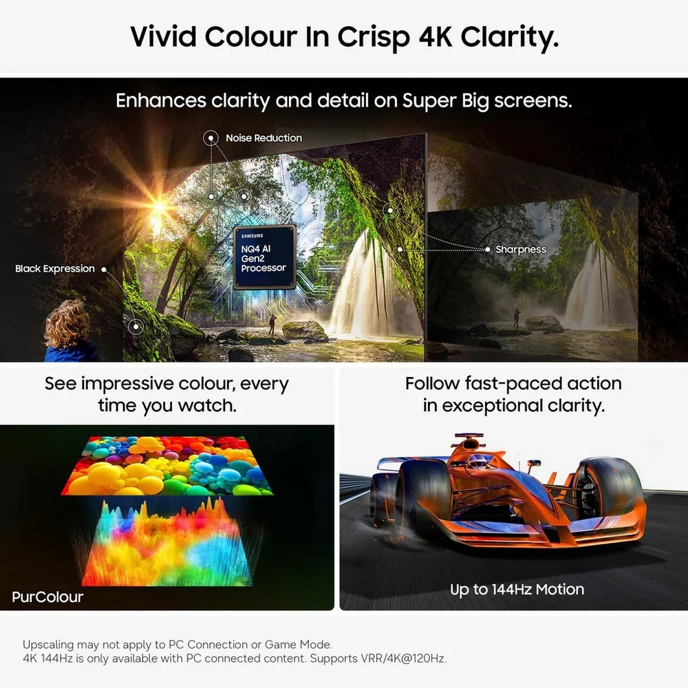 Samsung UE98U9000HKXXU 98 Inch U9000H 4K HD HDR Crystal UHD AI Smart TV 2026
