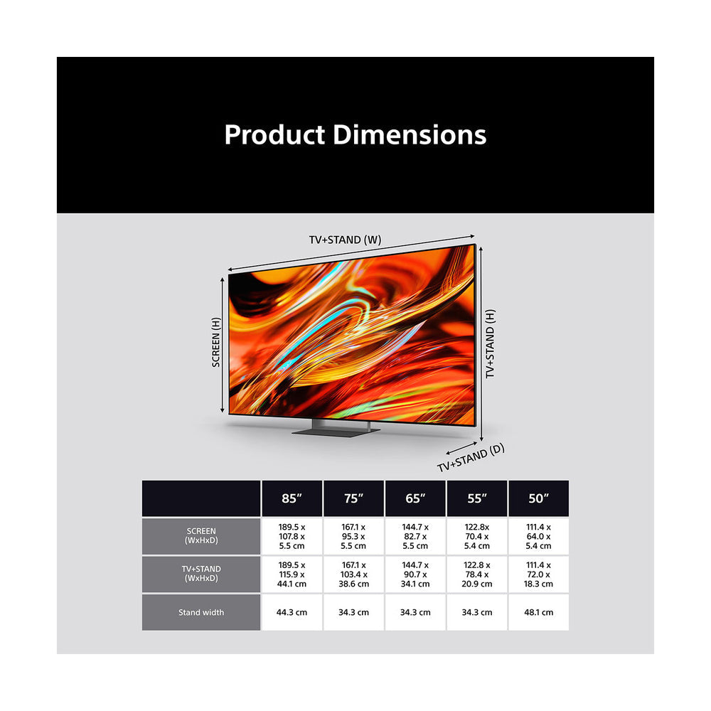 Sony K50XR75M2PB 50 Inch BRAVIA 7 II True RGB LED 4K Ultra HD HDR Smart Google TV 2026