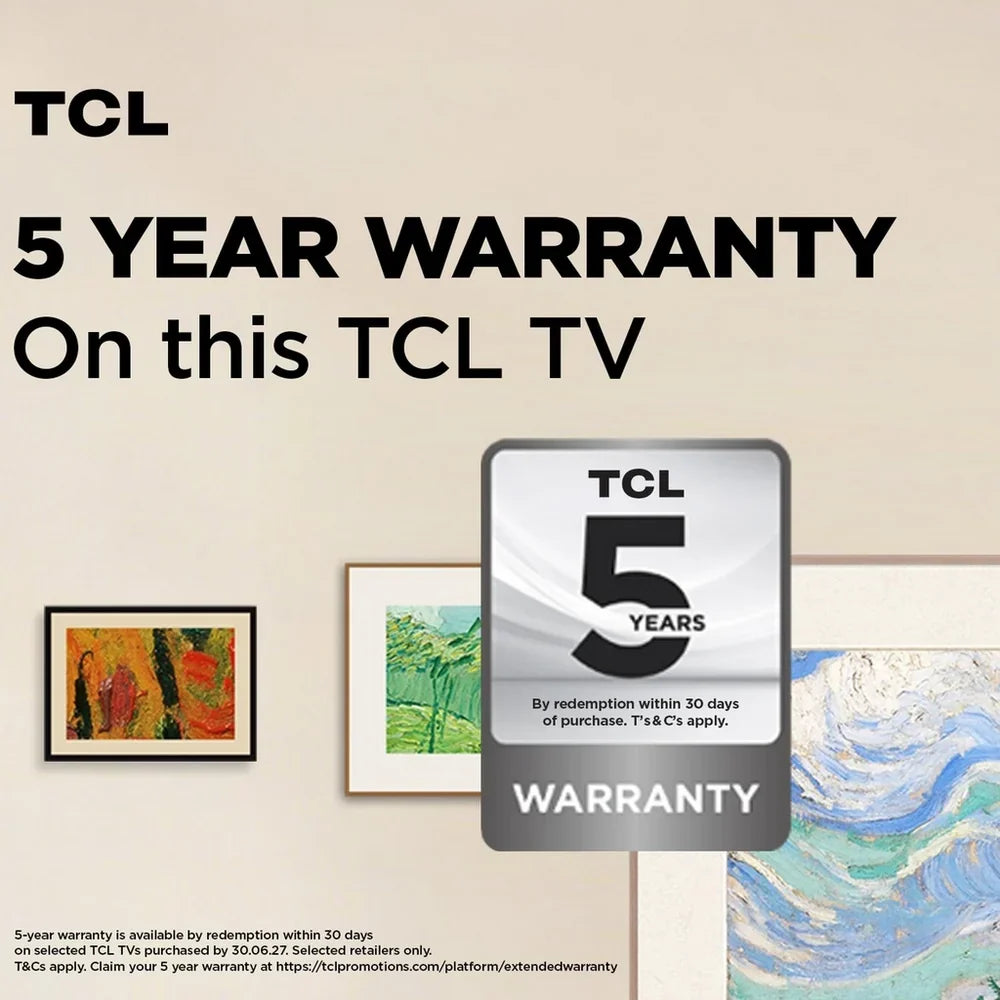 TCL 55A400 PRO-UK 55 Inch NXTVISION A400 Pro 4K UHD HDR QD-MINI LED AI Art TV 2026